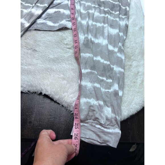 Koolaburra By Ugg Womens Tie-Dye Lounge Set PXL Gray & White Top & Pants Cozy Pa - Picture 4 of 5